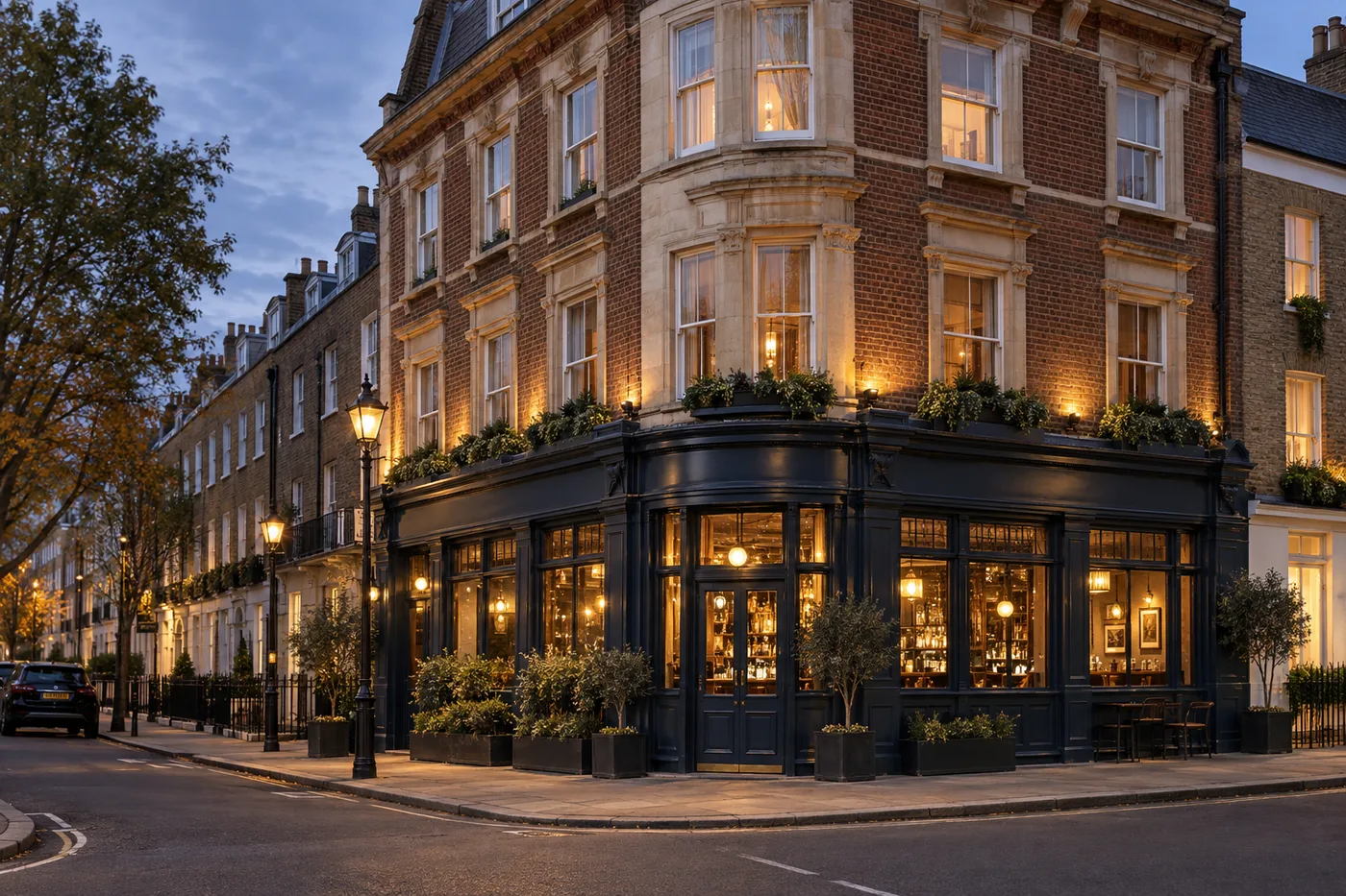 Illustrative British mixed-use architecture
